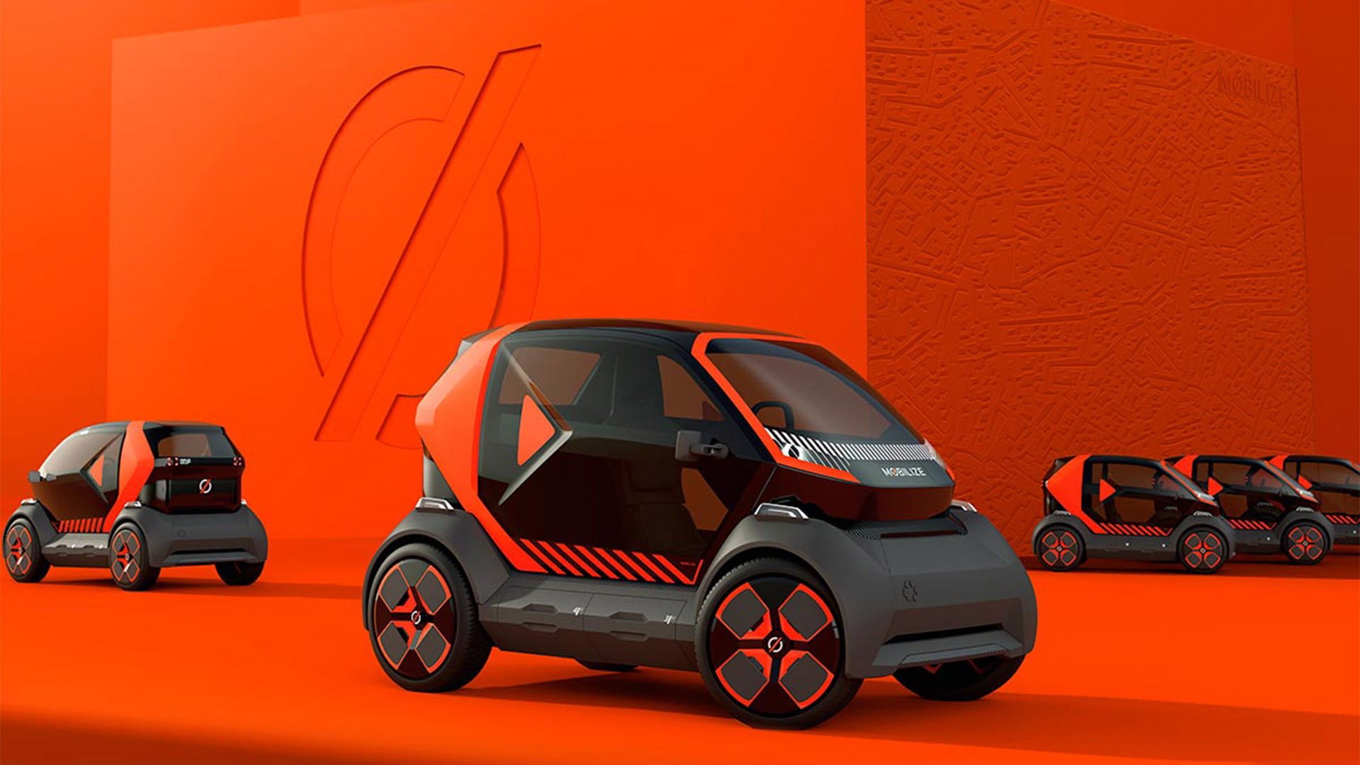 El Mobilize EZ-1 es un concepto de auto urbano desarrollado por Renault que no carga las baterías, sino las reemplaza por módulos en pocos minutos
