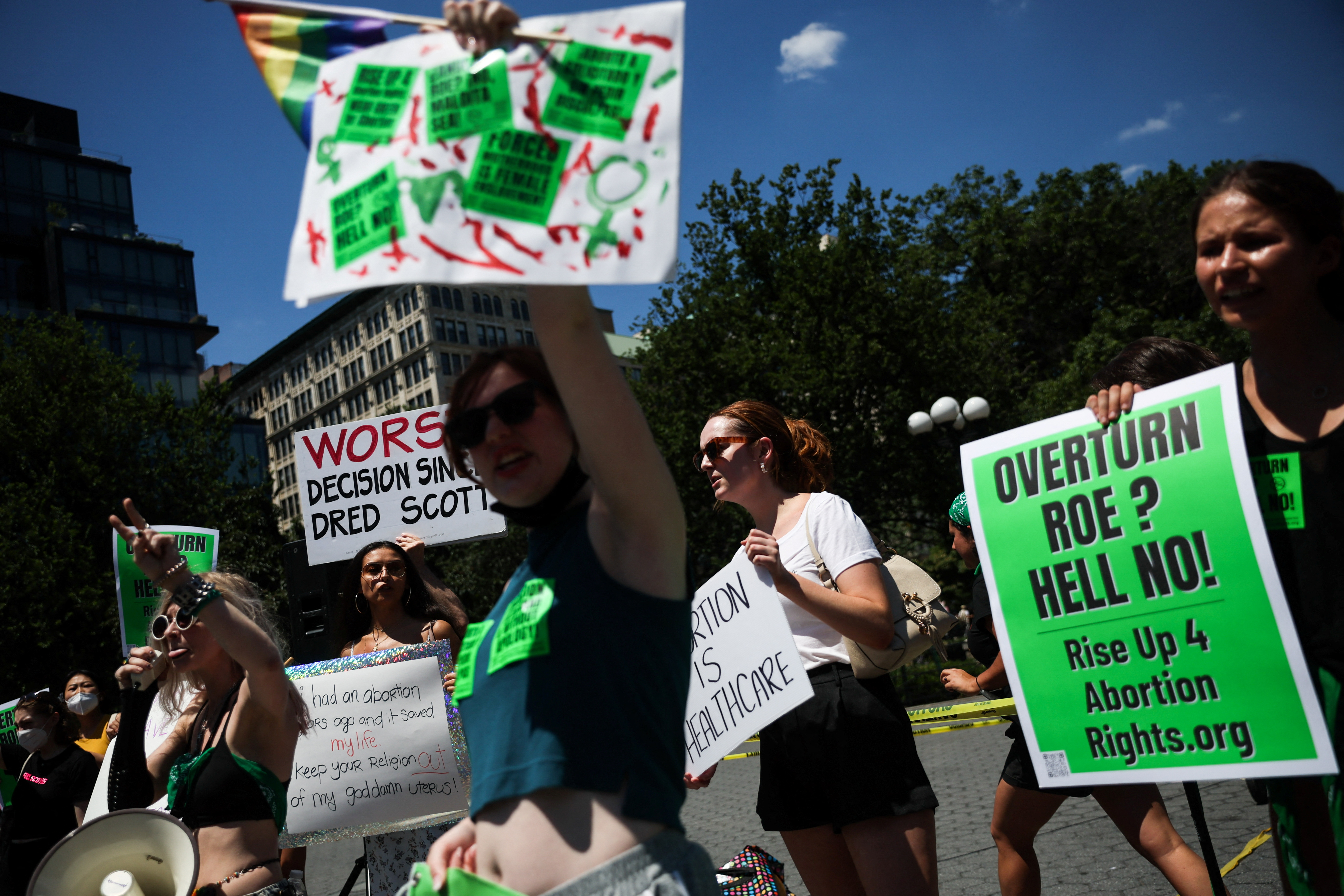 Pro-abortion demonstration in New York (REUTERS / Shannon Stapleton)