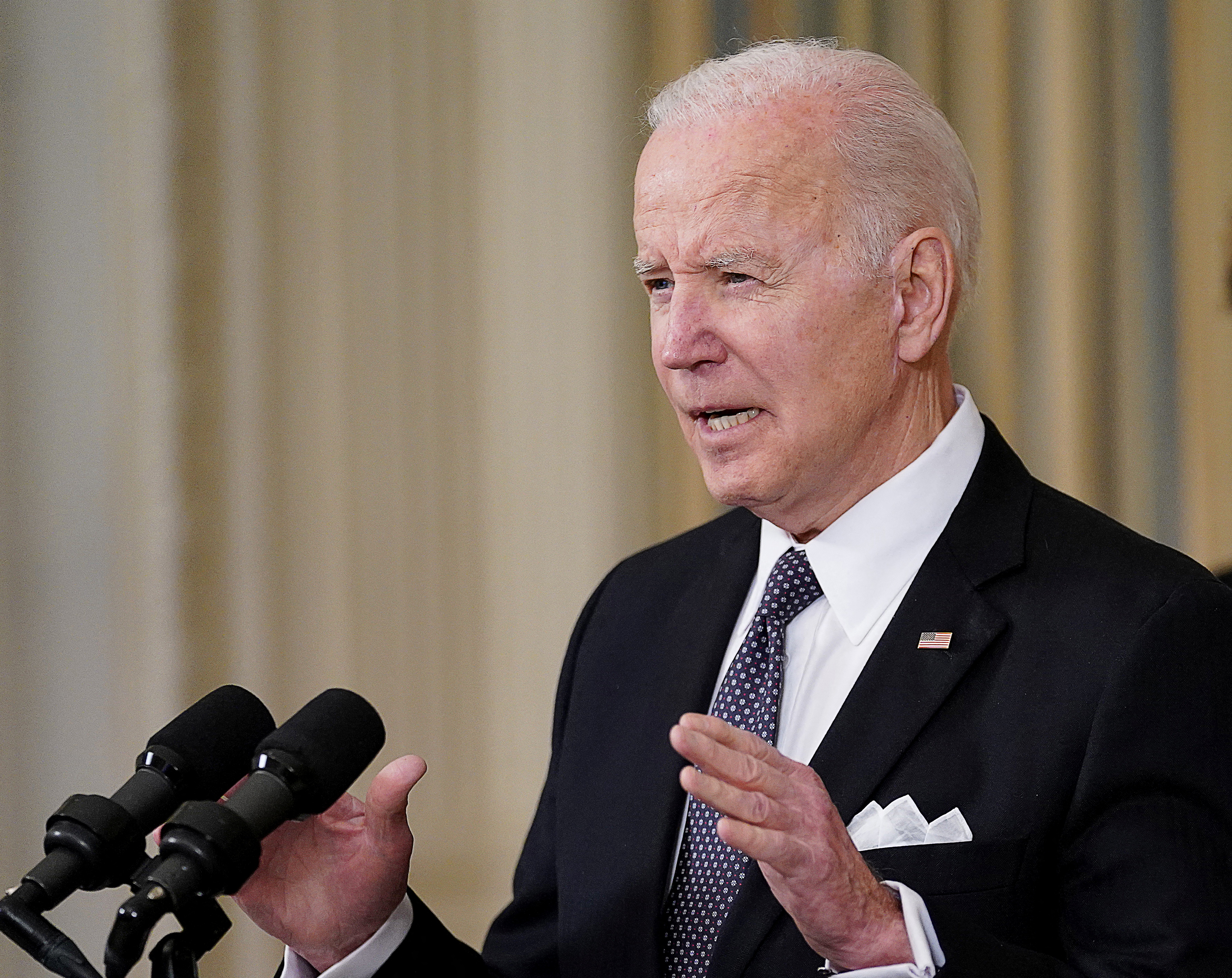 Biden ordered the release of a record one million barrels of oil per day, for about 180 days. Reuters/kevin lamarques