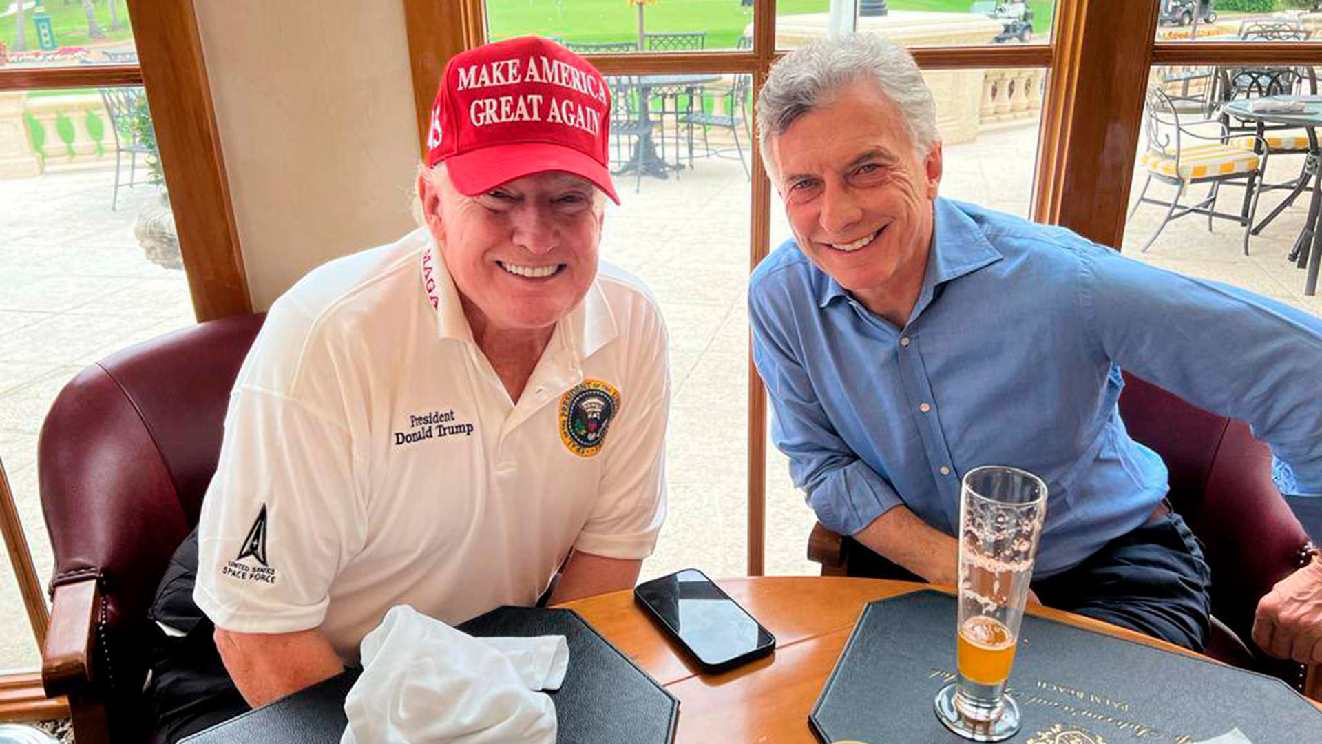 El ex presidente se reunió con Donald Trump en Estados Unidos
