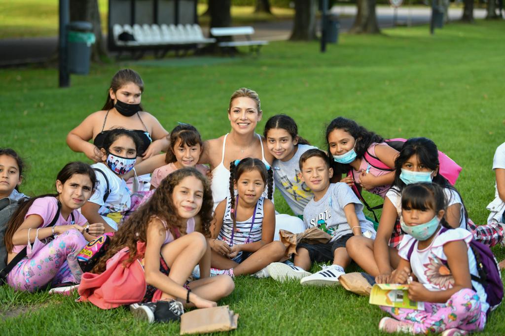 Fabiola Yañez recebeu meninos em Olivos de uma sala de jantar comunitária em Quilmes