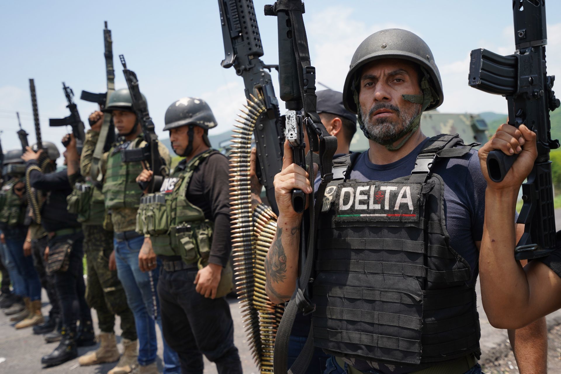 The Delta Group is the armed wing of the CJNG in the Aguililla area.  (DARKROOM)