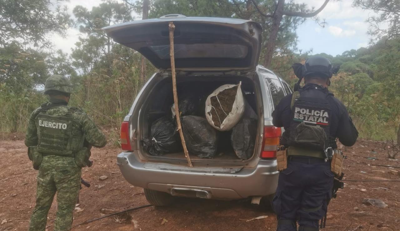 Decomisaron Cargamento De Marihuana En Camioneta Blindada En Michoacán