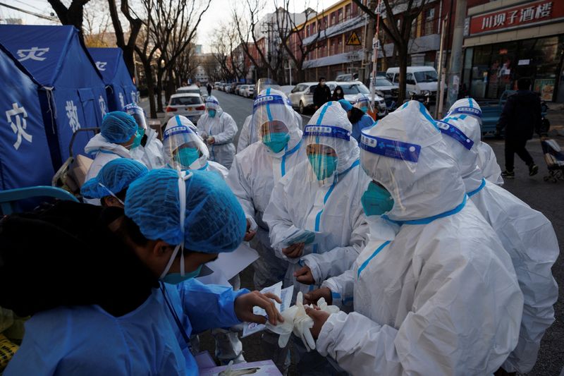 The ruling Communist Party relied heavily on the medical community to justify its strict lockdowns, quarantines and mass testing.  (Reuters)