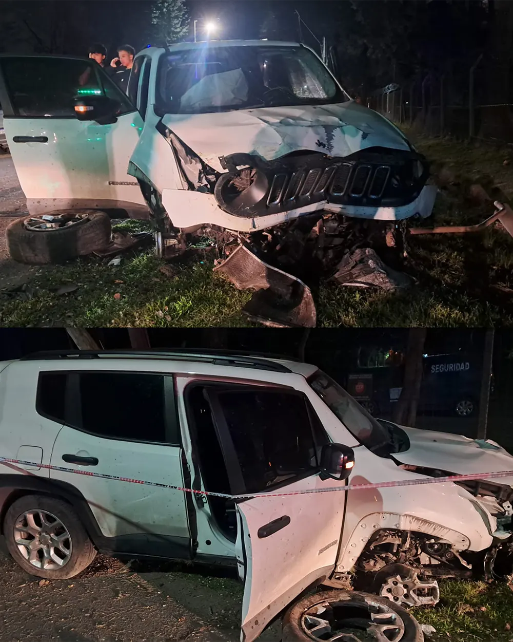 "Estaba medio escabio": se filmó manejando a 140 km/h, perdió el control y chocó contra un poste