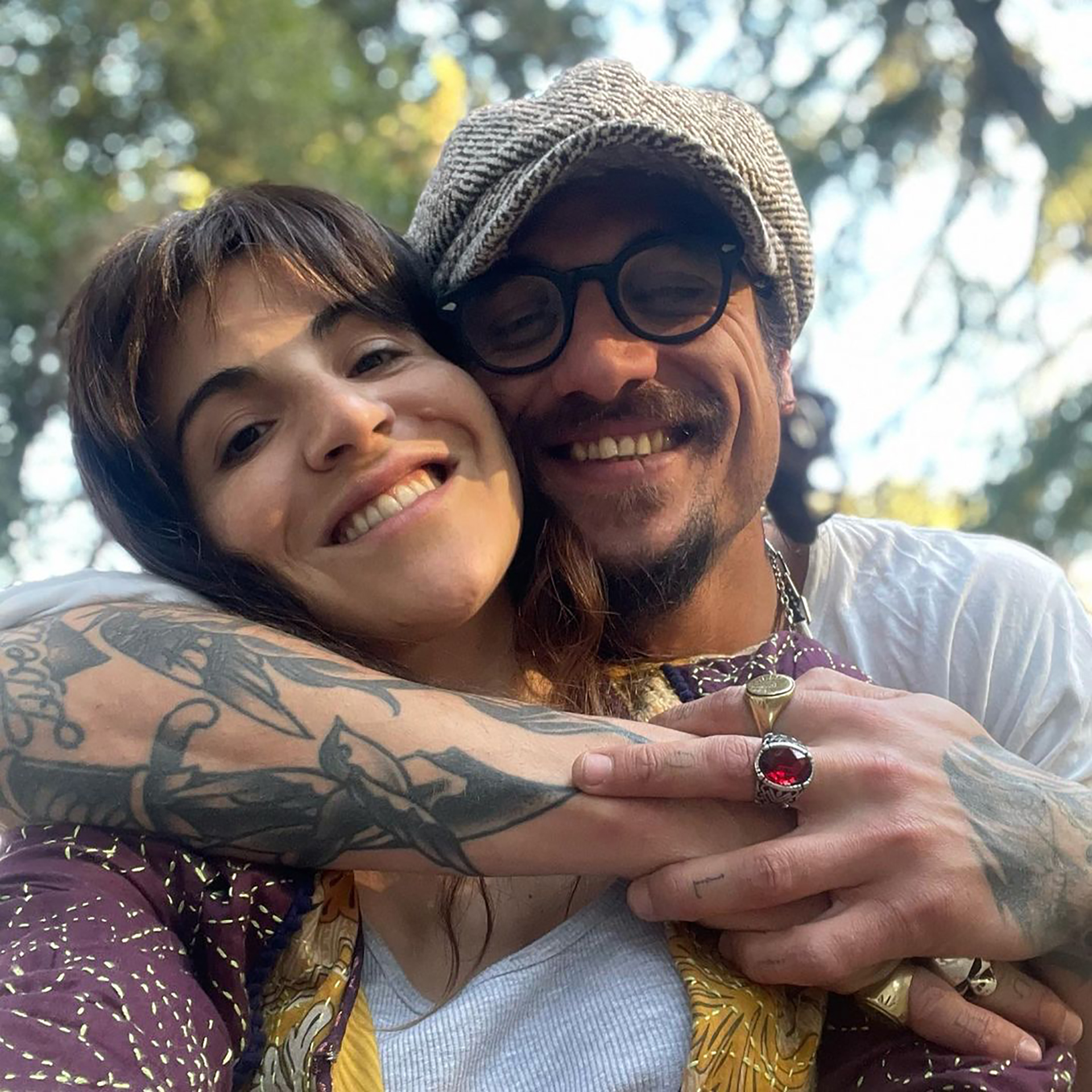 Gianinna Maradona y Daniel Osvaldo