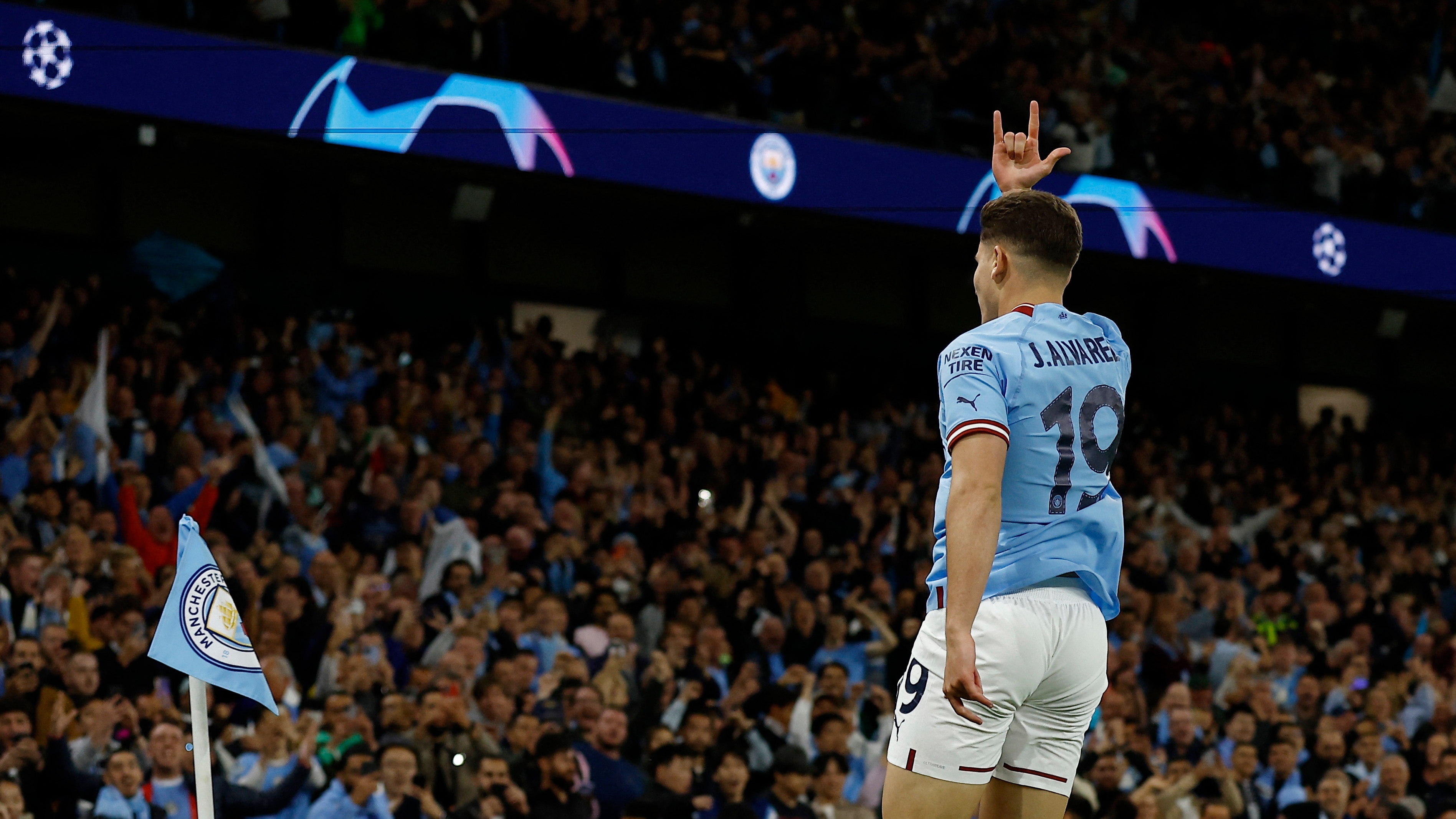 Si bien no ingresó en la final, Julián Álvarez fue una pieza importante del City en la coronación de la Champions (Foto: Reuters)