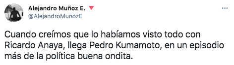 Los internautas subrayaron la similitud entre la comunicación de Ricardo Anaya y Pedro Kumamoto (Foto: Twitter/@AlejandroMunozE)
