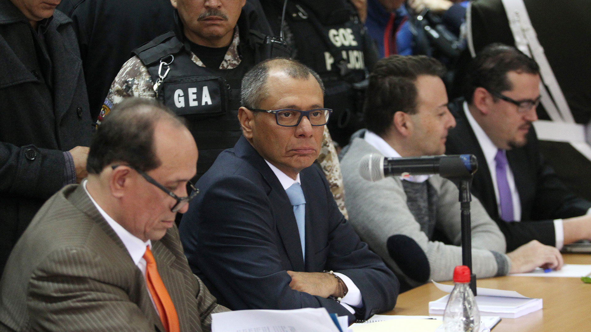 El vicepresidente ecuatoriano Jorge Glas, durante el jucio en su contra (Reuters)