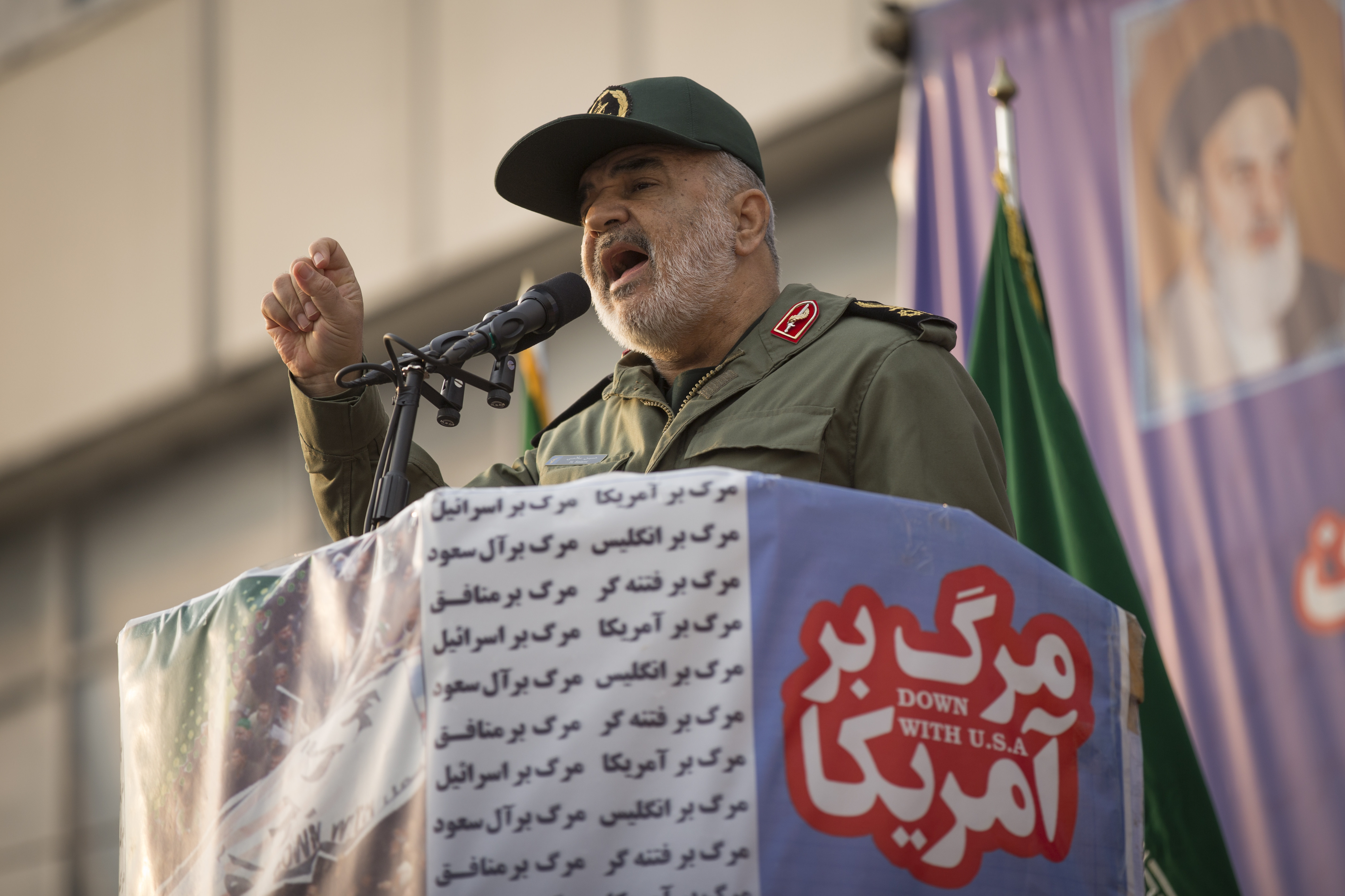 El jefe de la Guardia Revolucionaria de Irán, Hosseim Salami, amenazó a EEUU con una venganza tras la muerte de Soleimani (Rouzbeh Fouladi/ZUMA Wire/dpa)
