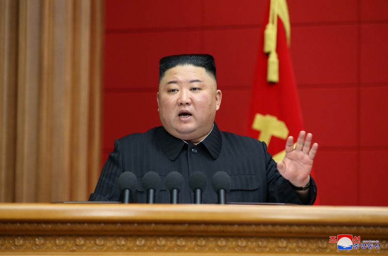Foto de archivo del líder norcoreano  Kim Jong Un en Pyongyang. Marzo 7, 2021 entregada por la North Korea's Korean Central News Agency (KCNA). KCNA via REUTERS