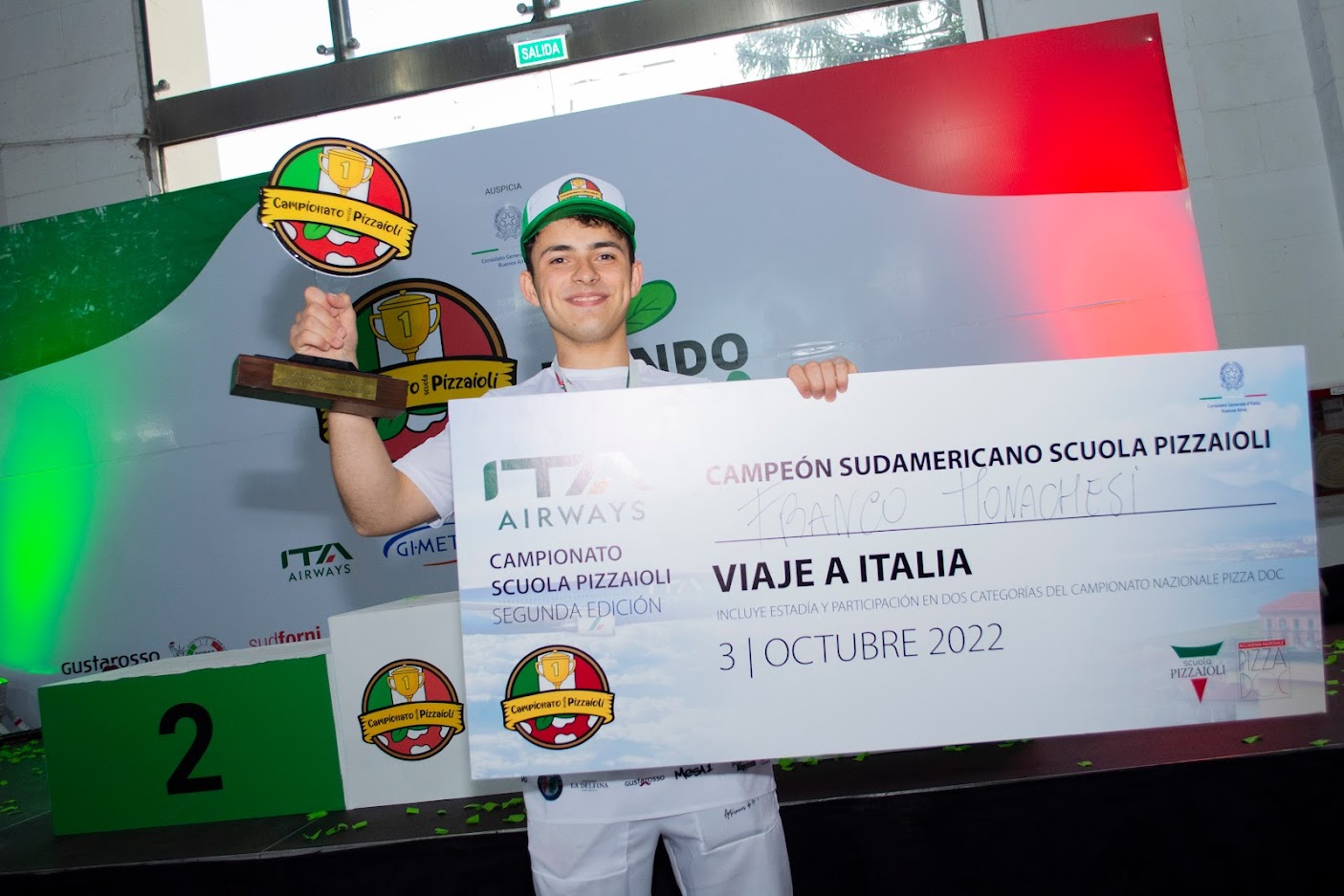 El primer premio, además del reconocimiento internacional, fue un viaje a Italia para participar de otra competencia