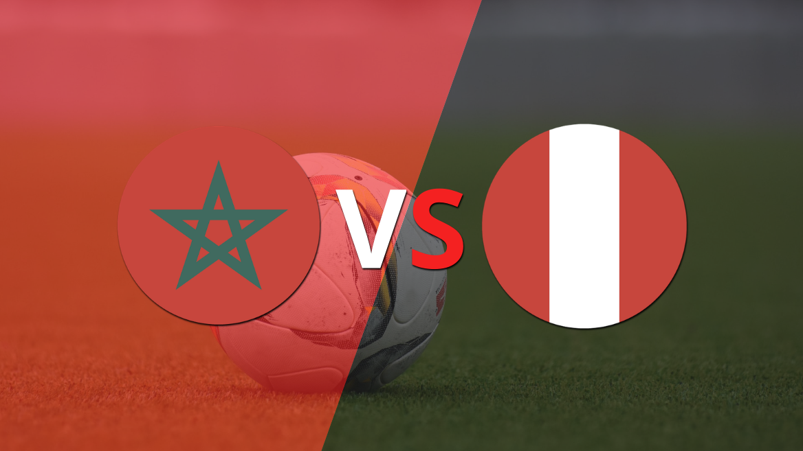 Comienza el juego entre Marruecos y Perú en el Metropolitano