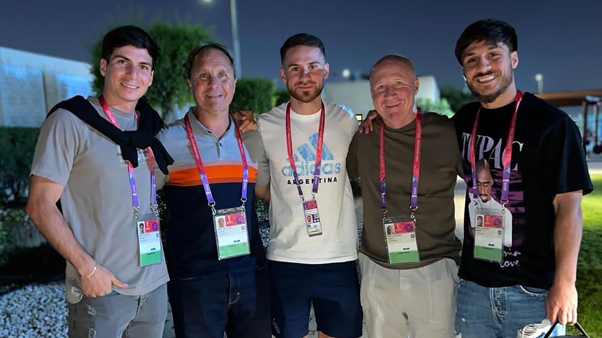 Los Mac Allister en Doha: el apoyo de su familia es clave para el buen andar de Alexis en la cancha