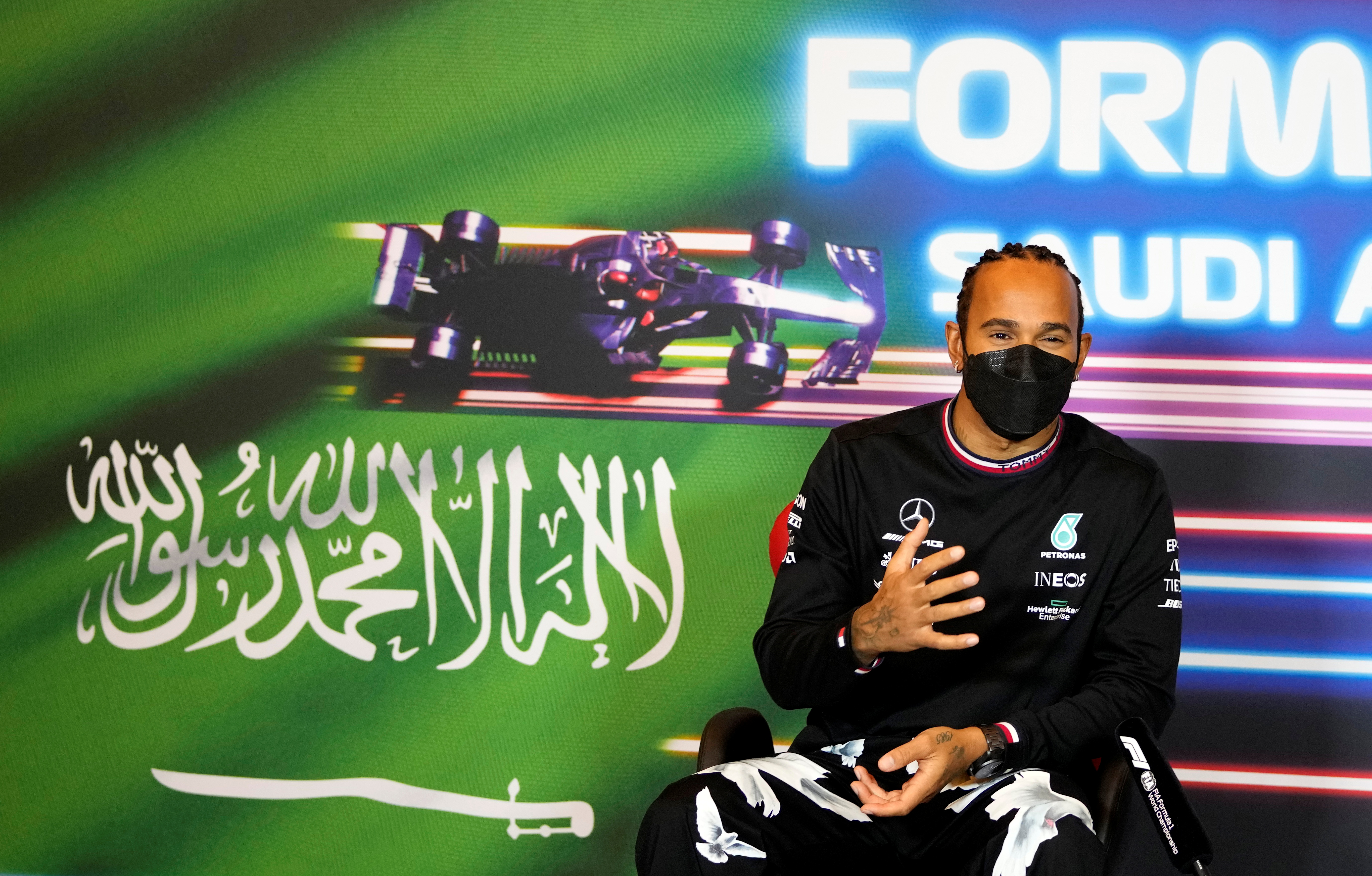 “No estoy cómodo”: desafiante gesto de Lewis Hamilton ante la decisión de la Fórmula 1 de correr en Arabia Saudita