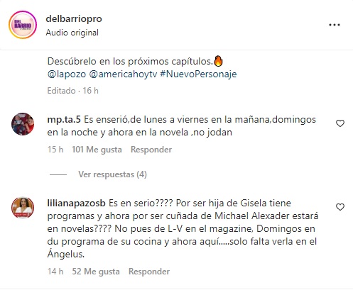 Usuarios de las redes sociales critican a Ethel Pozo. Instagram.