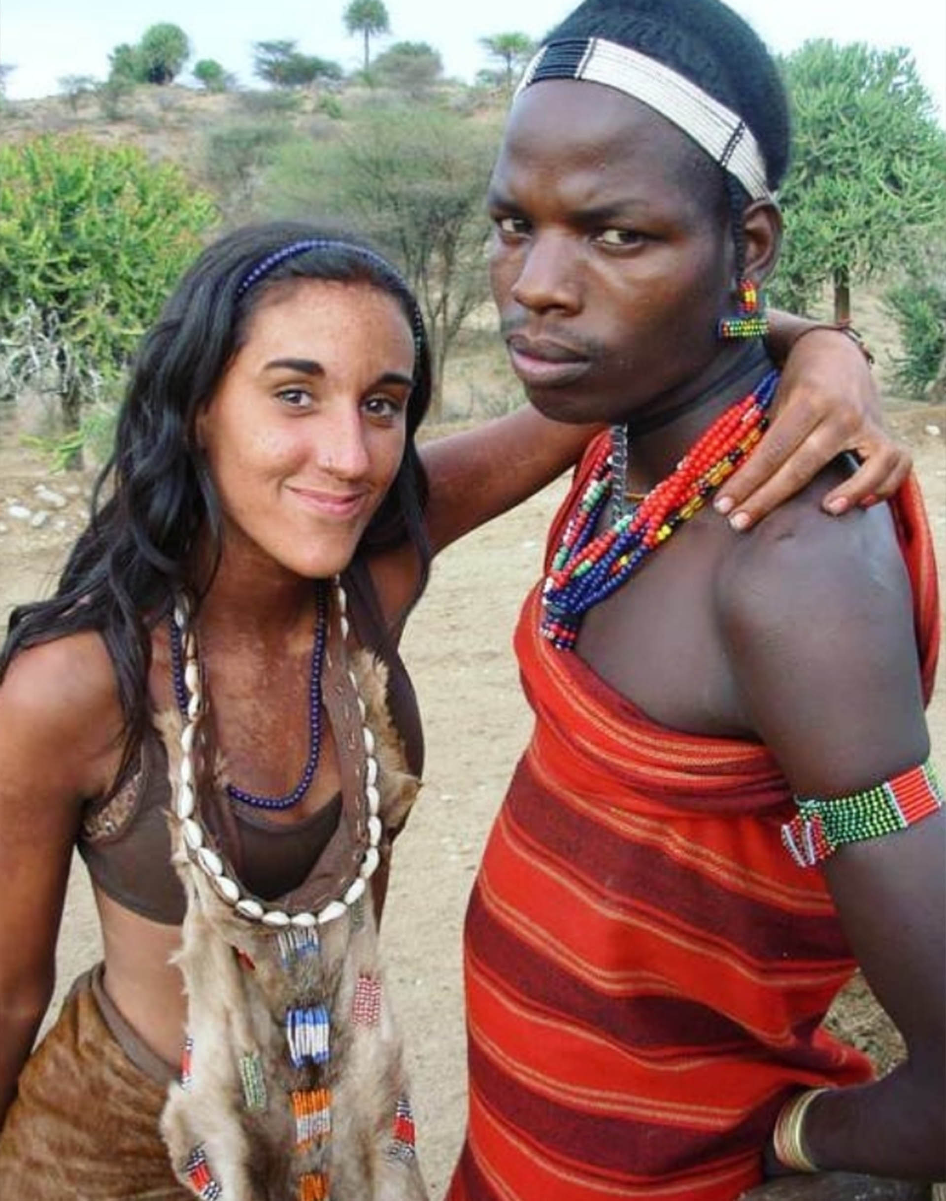 Nicole and Shada, lost in the tribe