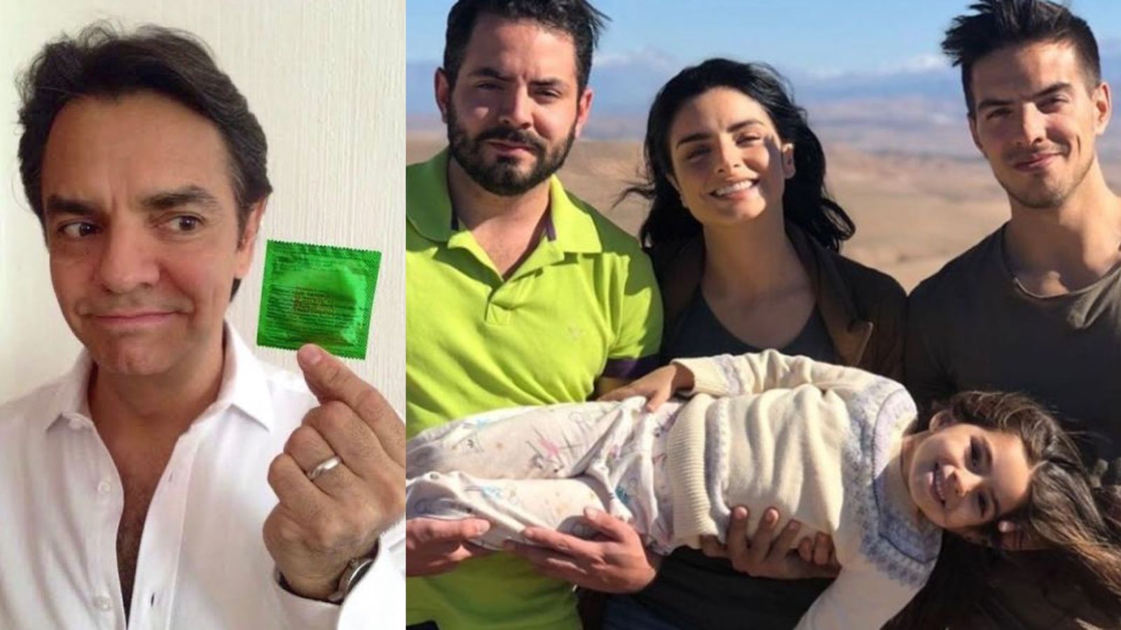 Hijos de Eugenio Derbez criticaron fuertemente al actor tras fomentar el uso del preservativo
(Fotos: Instagram/@ederbez)