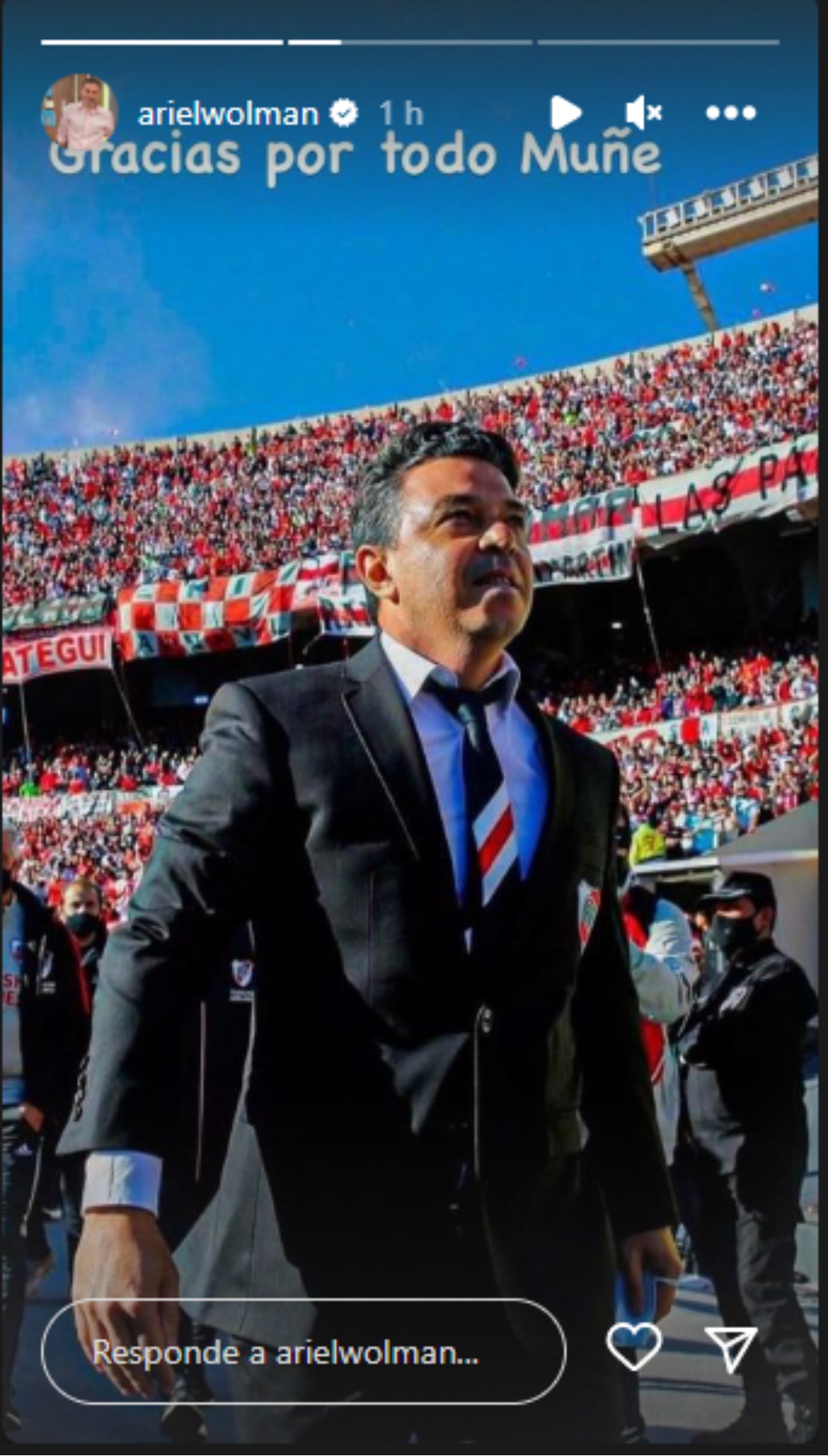 El homenaje de Ariel Wolman a Marcelo Gallardo