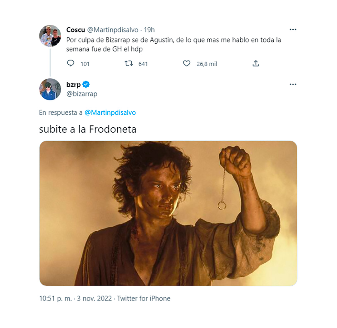 El diálogo entre Coscu y Bizarrap en las redes