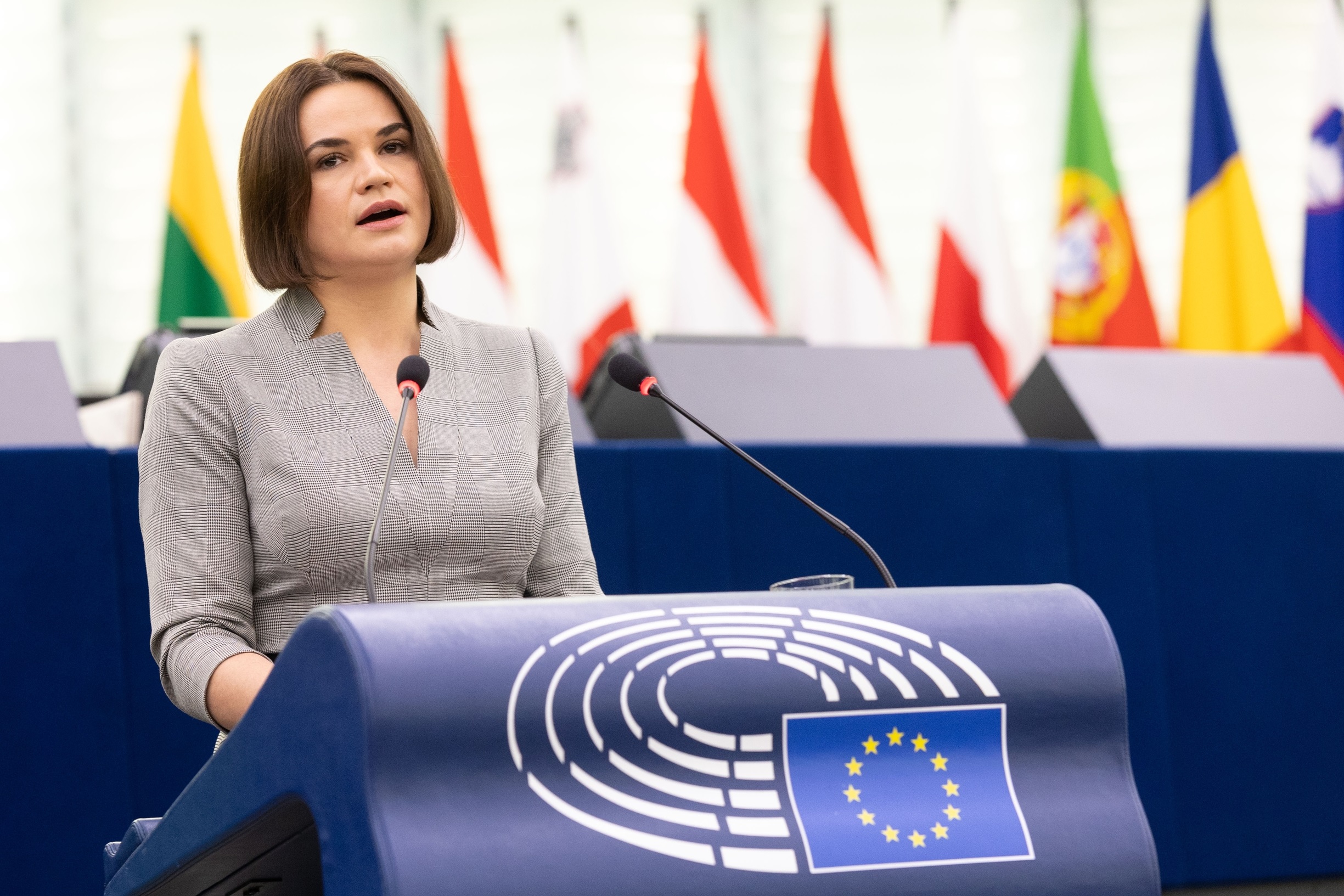 Svetlana Tijanovskaya habla ante el Parlamento Europeo
POLITICA EUROPA INTERNACIONAL BIELORRUSIA
PARLAMENTO EUROPEO/ ALAIN ROLLAND
