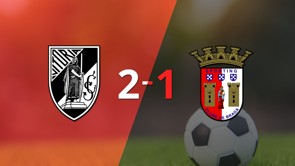 Vitória Guimarães le ganó a SC Braga en su casa por 2-1