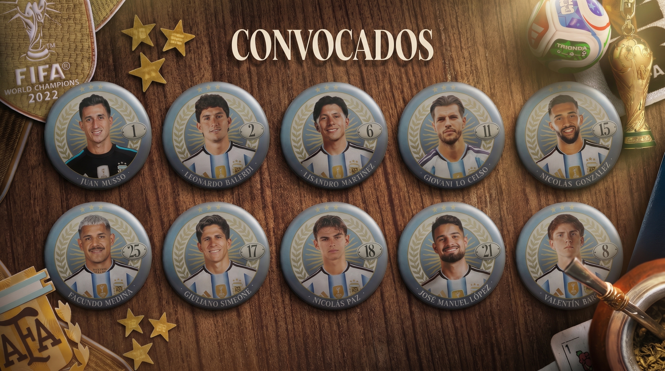 Los diez cambios en los dorsales de la selecci&oacute;n argentina para el Mundial 2026: el &uacute;nico campe&oacute;n que tendr&aacute; otro n&uacute;mero