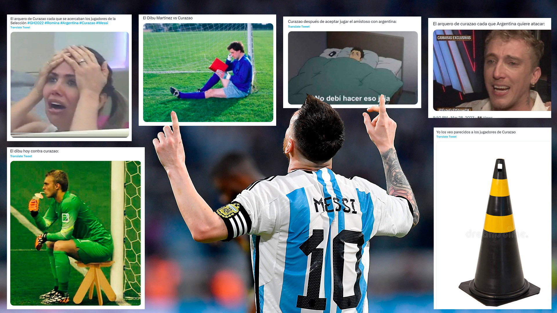 El festejo de Messi de su gol 100 con la Selección y los memes
