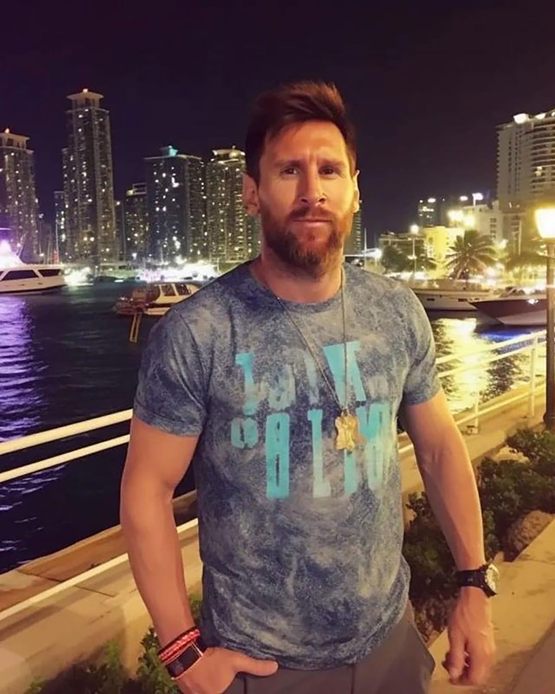 Messi paseando en la Florida, según la IA (Instagram: @chatgptricks)