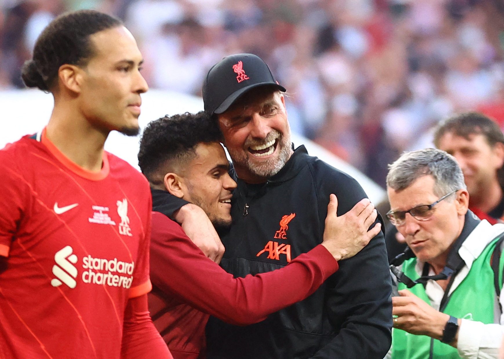 El entrenador del Liverpool destacó a Luis Díaz y confía en que se pueda potenciar en la pretemporada. Foto: REUTERS/Hannah Mckay