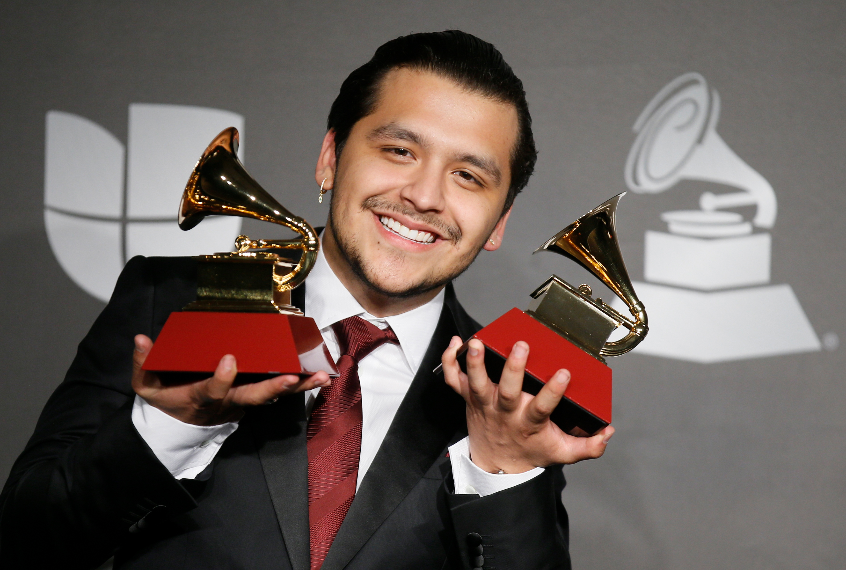 Apenas en noviembre de 2019, Christian Nodal obtuvo dos premios Grammy Latino en Las Vegas, Nevada (Foto: REUTERS/Danny Moloshok)
