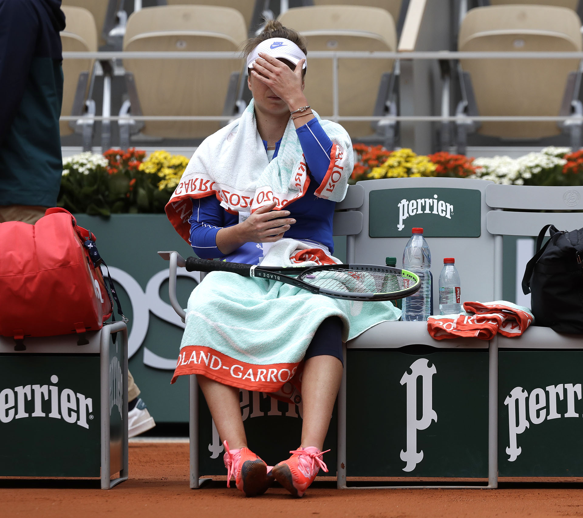 Svitolina no pudo con la tenista del momento en Roland Garros, Nadia Podoroska (AP Photo/Alessandra Tarantino)