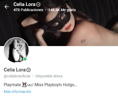 La cuenta oficial de Celia Lora en OnlyFans alcanza los 141 mil likes. Foto: Celia Lora