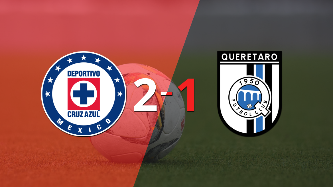 Cruz Azul logró una victoria de local por 2 a 1 frente a Querétaro