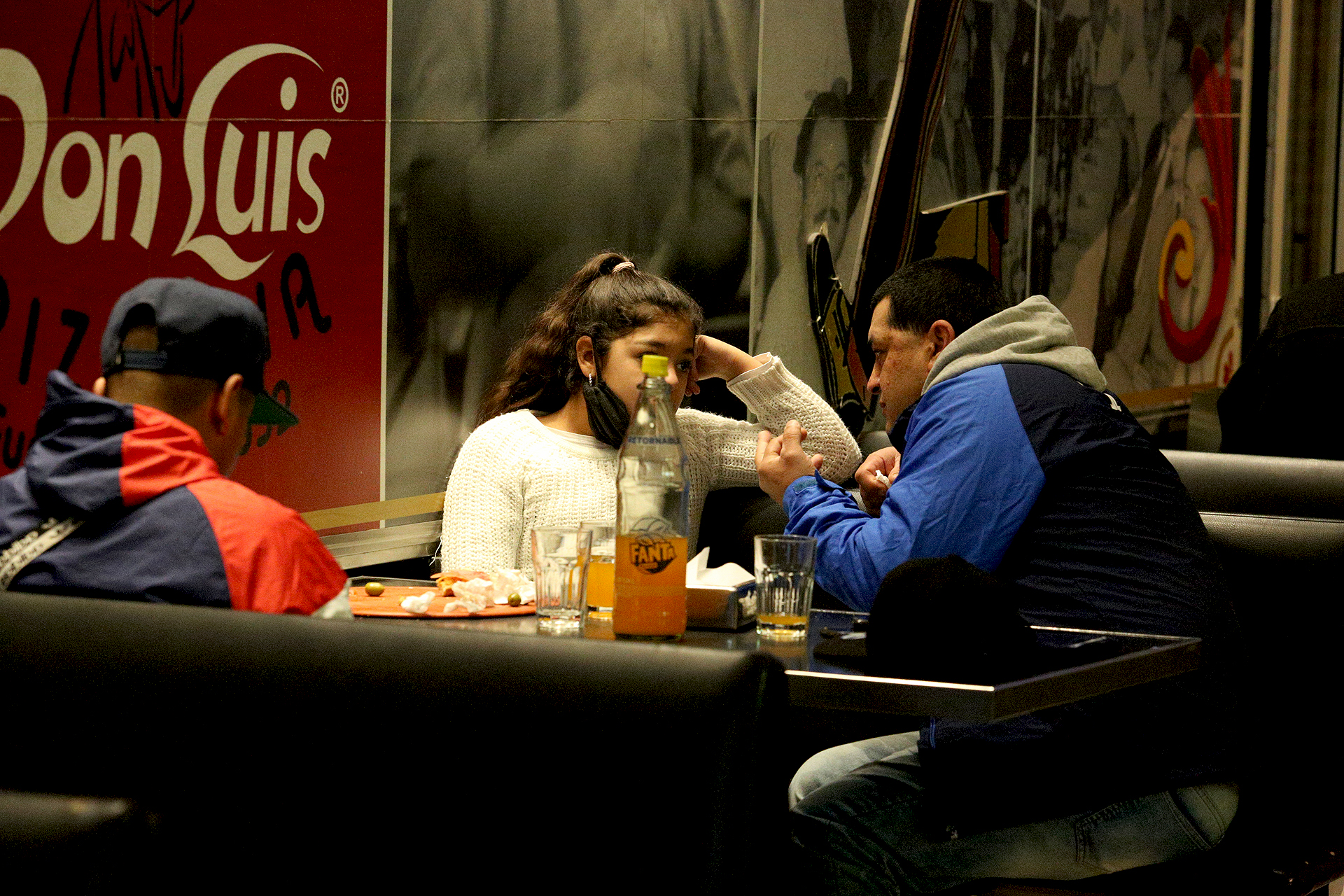 Los clientes de Don Luis pudieron volver a disfrutar de sus pizzas sentados en las mesas del lugar