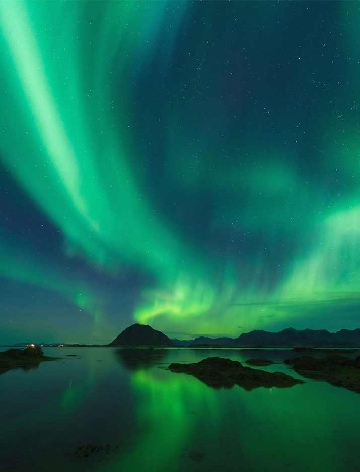 Las auroras boreales son un gran atractivo de la zona (Foto: Svart)