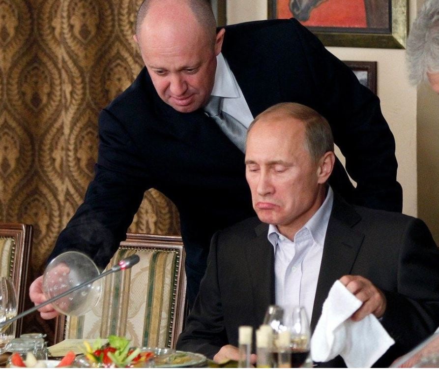 Yevgeny Prigozhin junto a Vladimir Putin (AP)