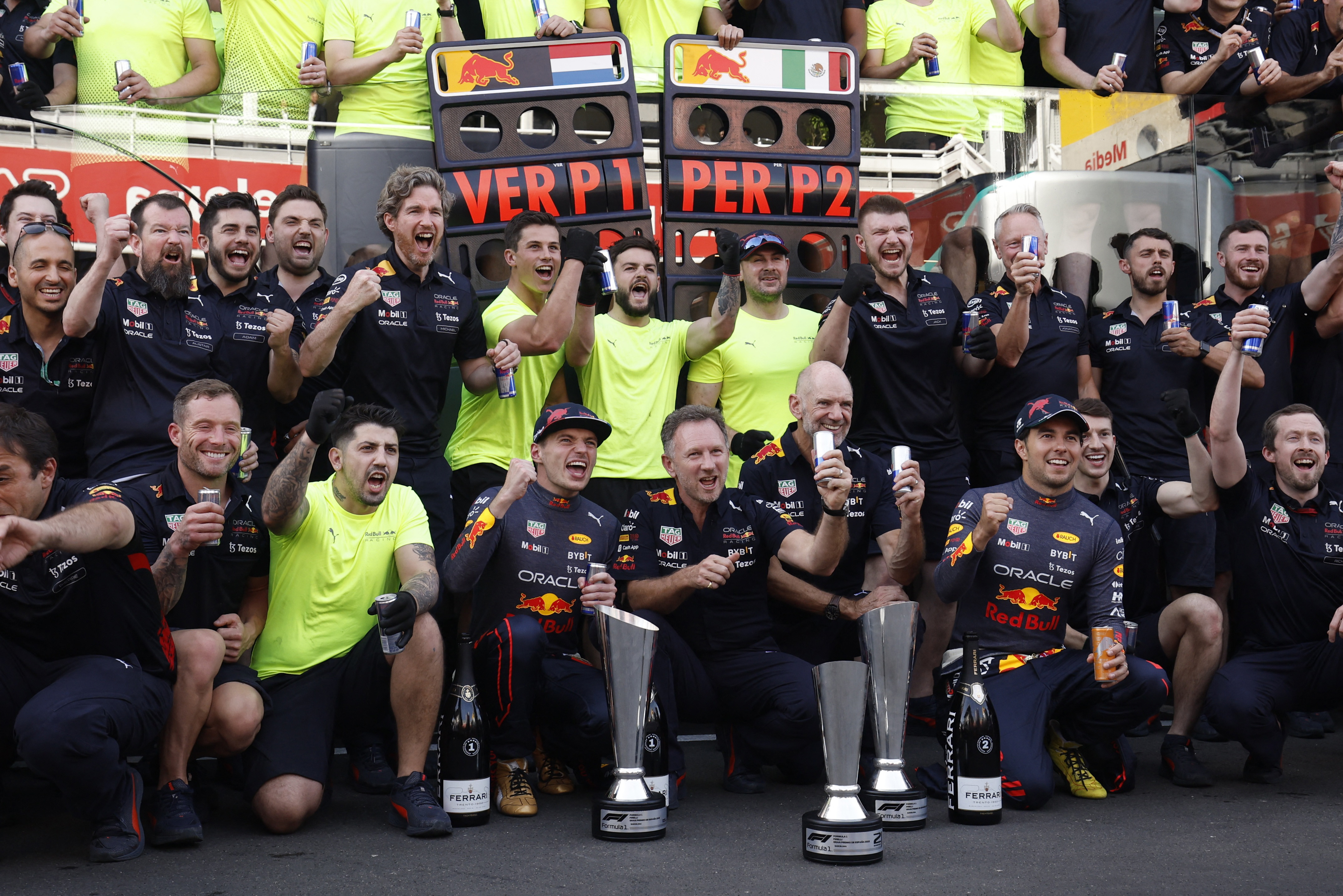 Red Bull Racing consiguió doble podio en el Gran Premio de España (Foto: REUTERS/Albert Gea)