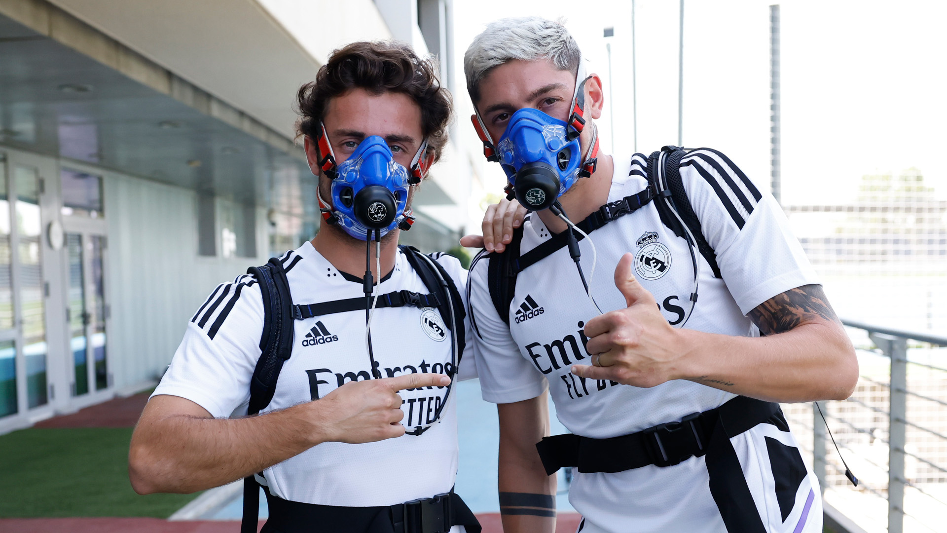 Los jugadores del Real Madrid hicieron un trabajo con máscaras de hipoxia