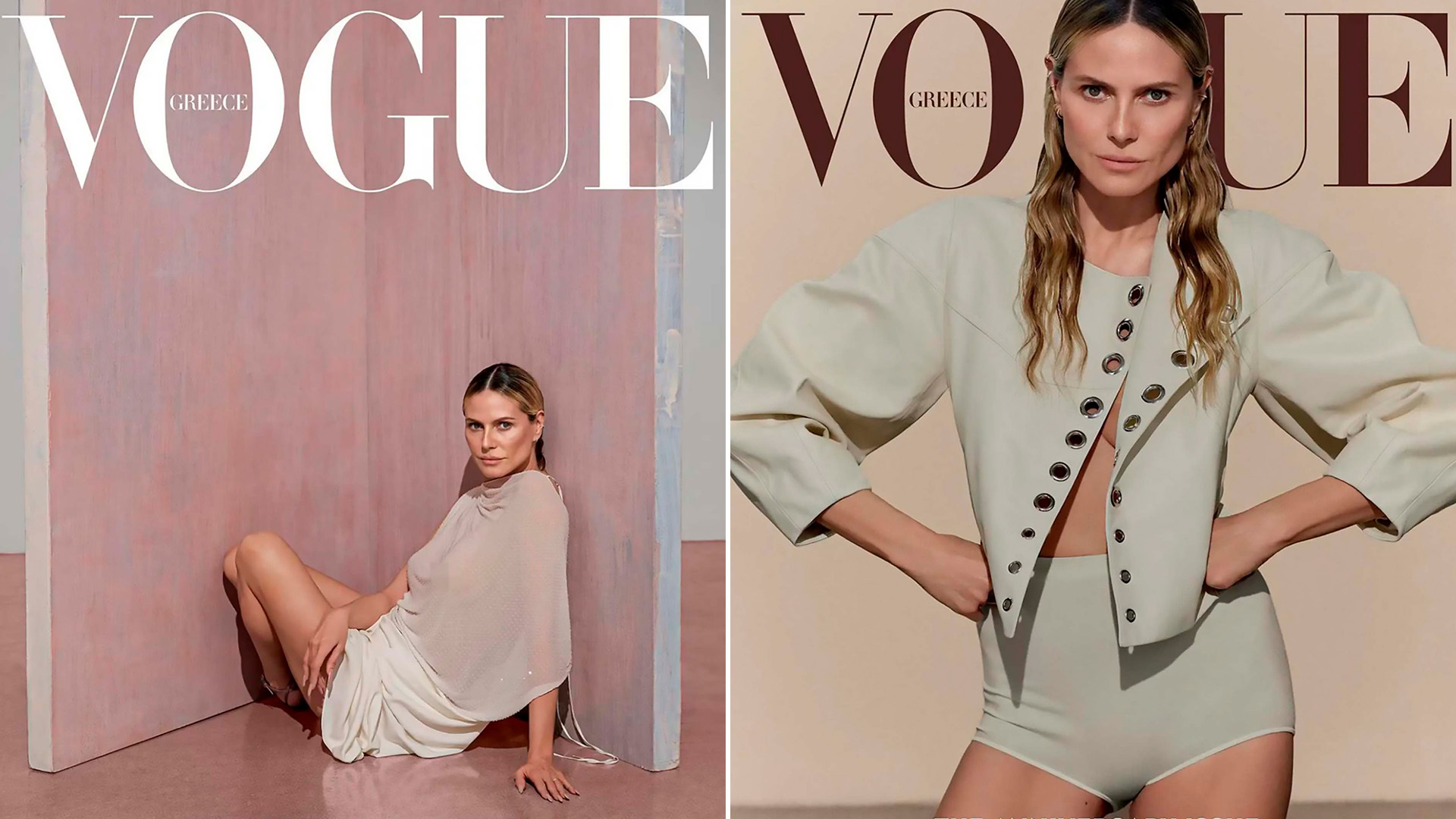 Heidi Klum posó para Vogue en una audaz producción de fotos a meses de cumplir 50 años