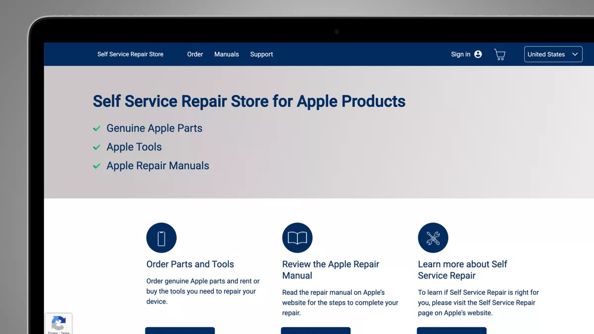 Servicio de auto reparación de Apple. (Techradar)