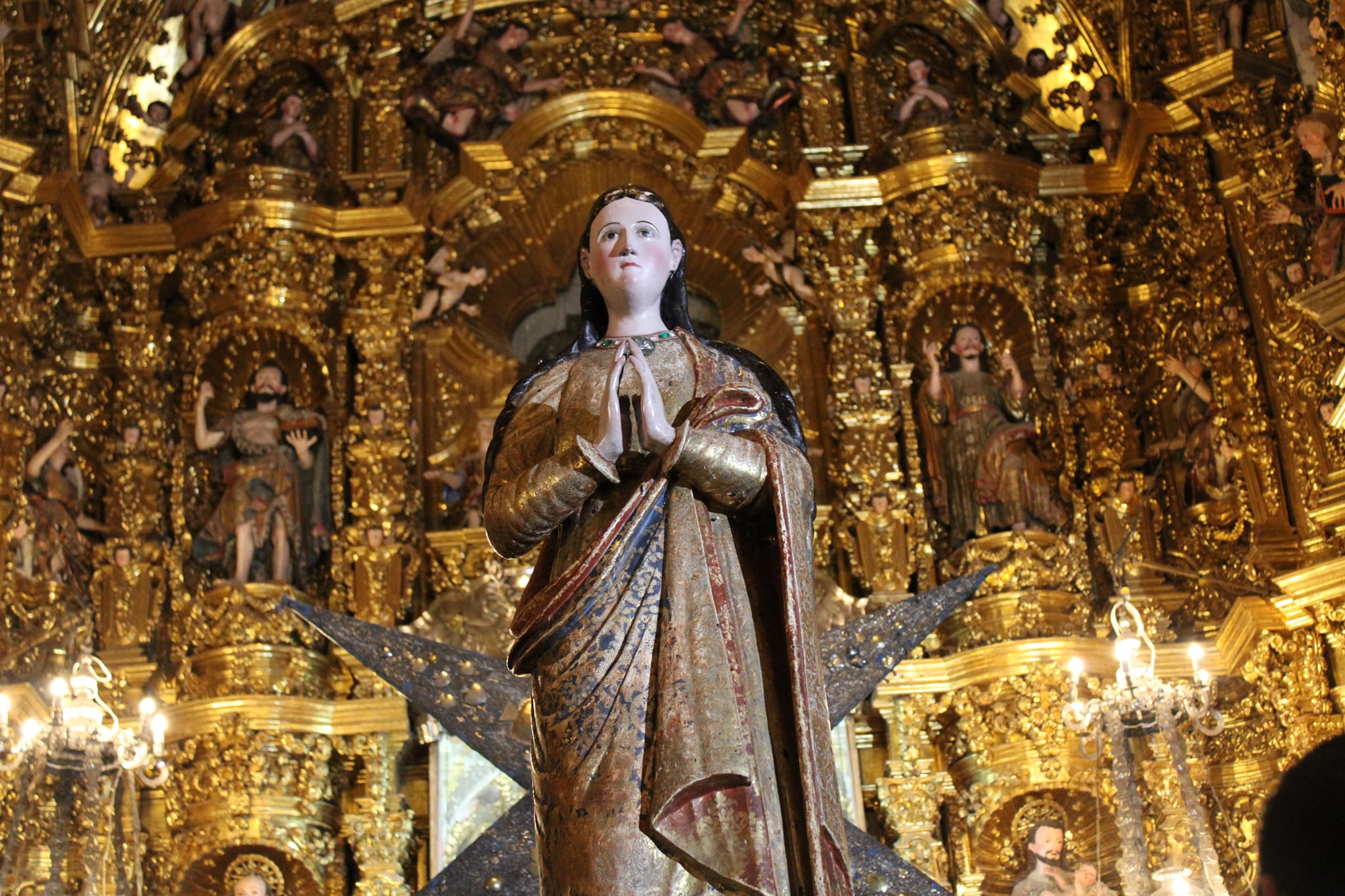 The baroque art altarpieces of the Sanctuary and Basilica of Ocotlán in Tlaxcala (Photo: facebook/Basilica of Our Lady of Ocotlán, Tlaxcala)