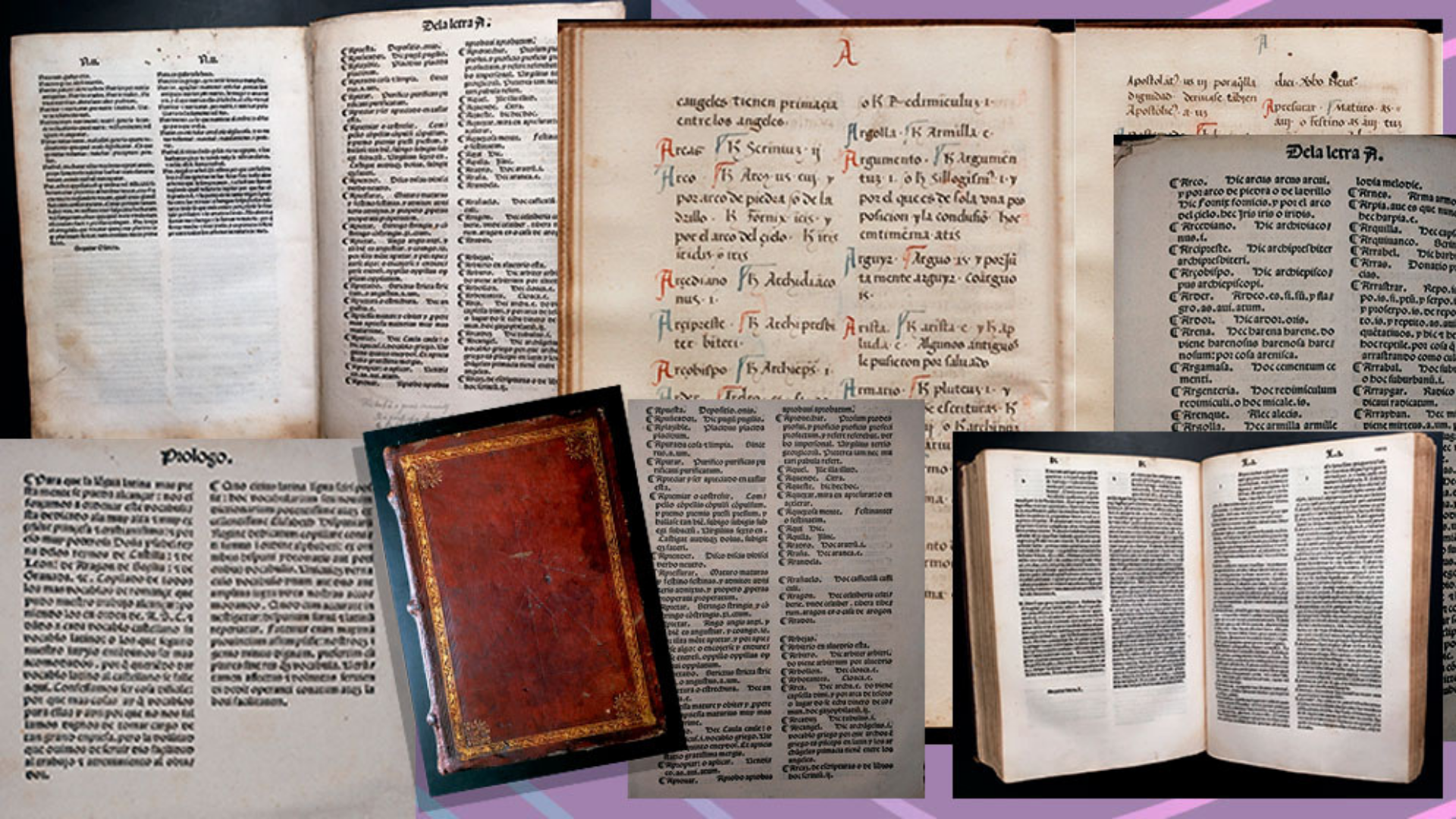 Hallan el diccionario más antiguo de la lengua castellana. Fotos: cortesía de la Princeton University Library (Special Collections) y de la Real Biblioteca del Escorial (Colecciones Reales)
