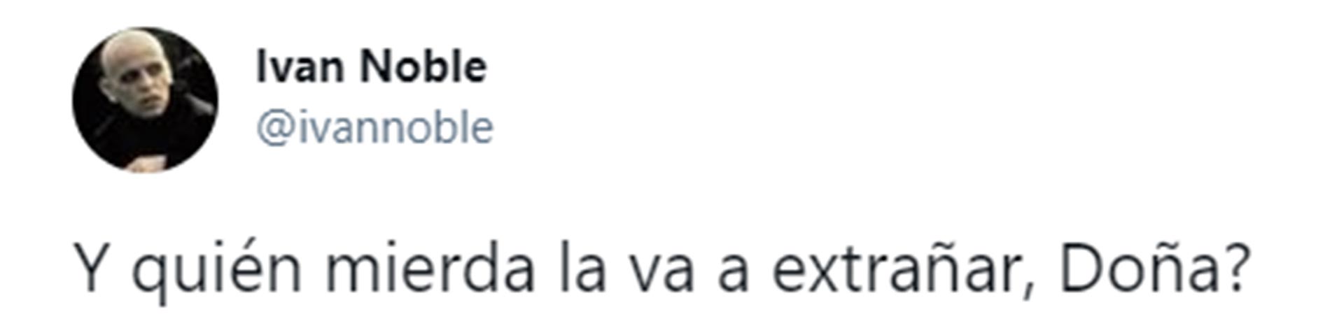 El mensaje de Iván Noble contra Susana Giménez