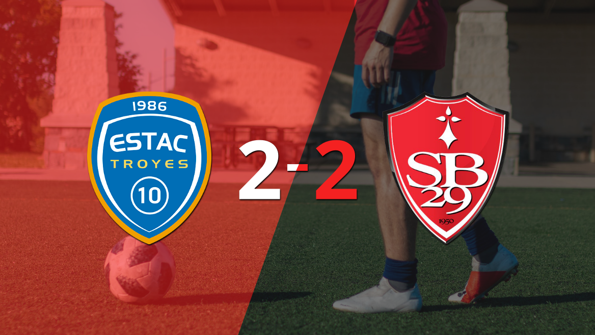 Troyes Y Stade Brestois Igualaron Por 2 En Un Vibrante Partido Infobae 8077