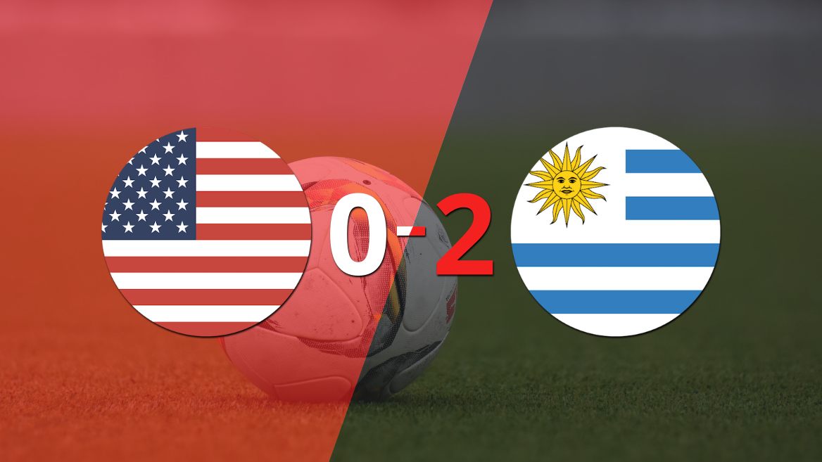 Uruguay venció 2-0 a Estados Unidos y clasificó a Semifinal