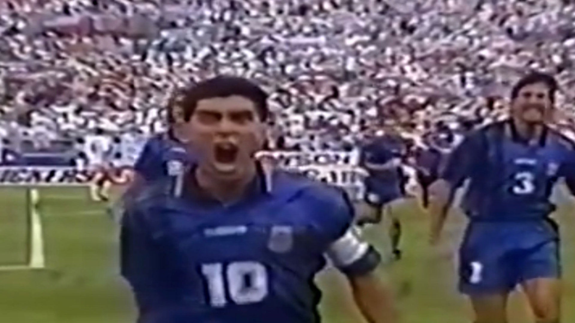 El famoso festejo de gol de Diego Maradona ante Grecia en 1994 