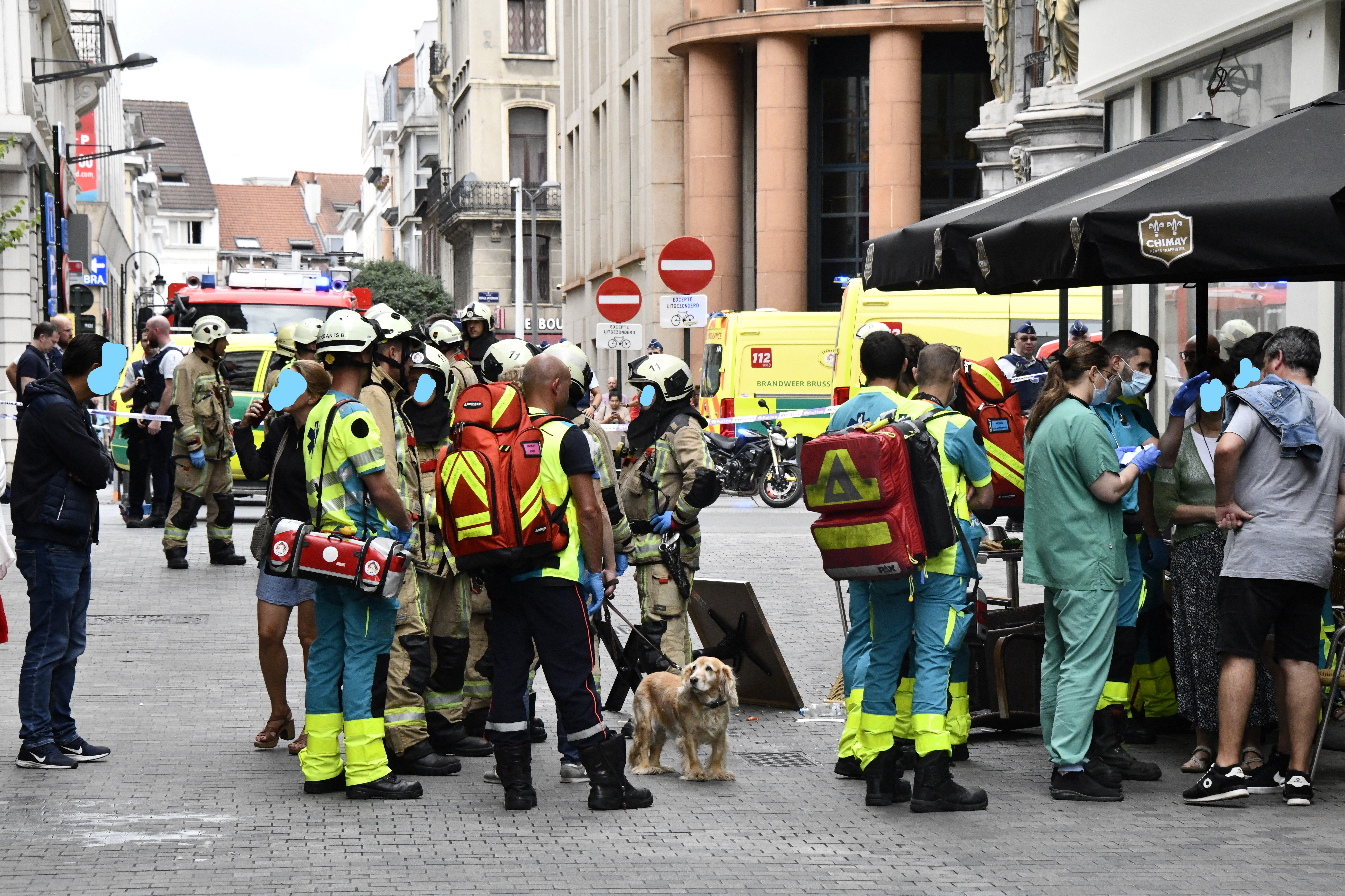 Sei persone sono rimaste ferite (Pompiers de Bruxelles - Brandweer Brussel/Handout via REUTERS)