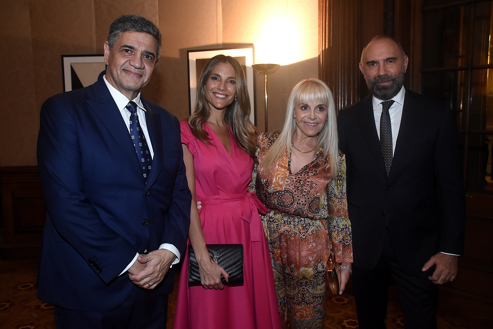 Jorge Macri y María Belén Ludueña junto a Claudia Villafañe y Gabriel Lage