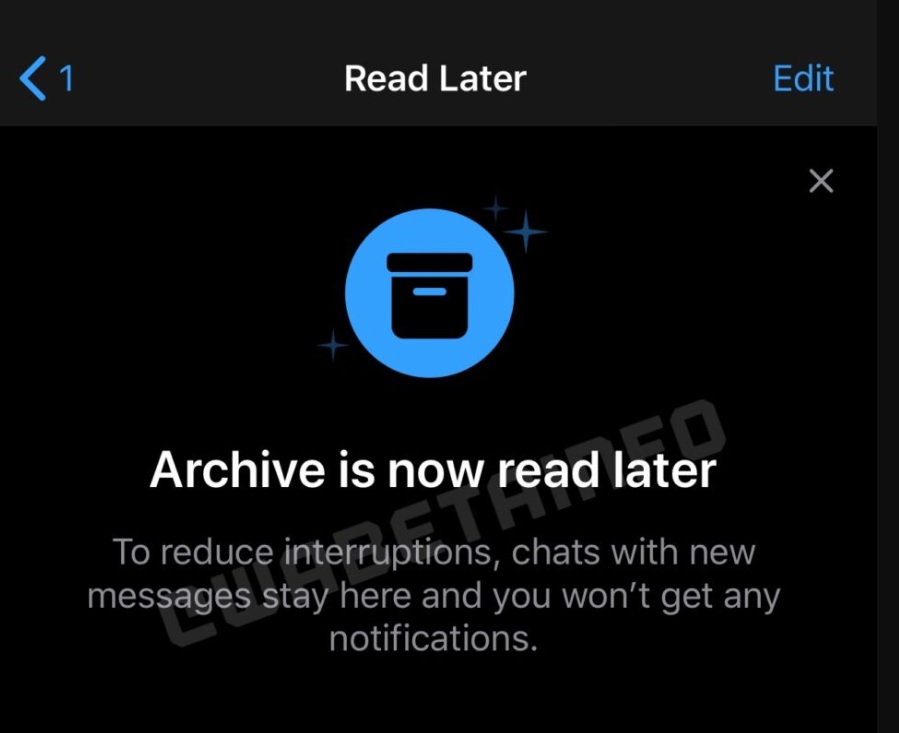 La función "leer más tarde" reemplazará chats archivados en el modo vacaciones (WaBetaInfo)